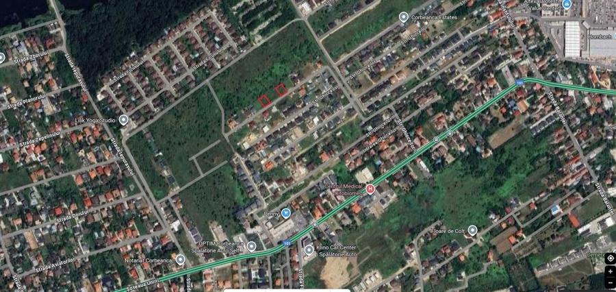 Teren intravilan 453 mp Corbeanca Petresti, 129 EUR/mp - 2