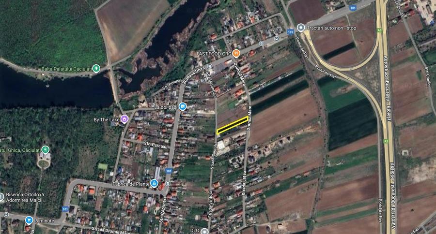 Teren Construcții intravilan de 1748 mp, în Moara Vlăsiei