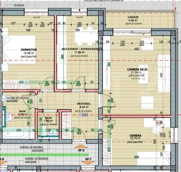 Apartament cu 3 camere decomandat în Tudor