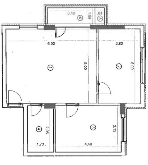 Apartament cu 3 camere în Florești — fotografia 1