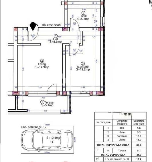 Apartament cu 2 camere în Neptun