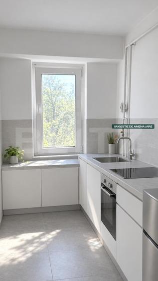 Apartament cu 2 camere semidecomandat, mobilat în Micro 38