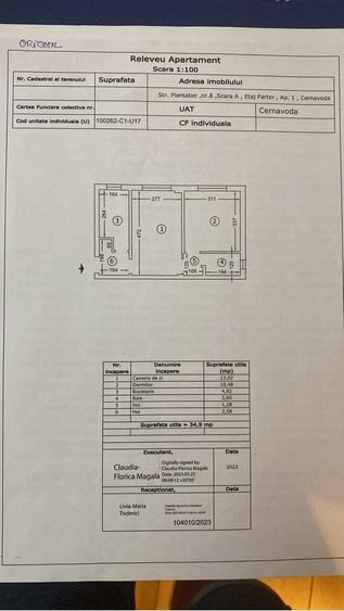 Apartament cu 2 camere în Central
