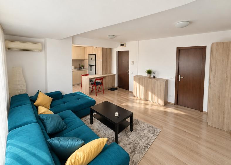 Apartament cu 2 camere semidecomandat, mobilat în Primo