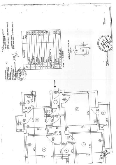 Apartament cu 3 camere decomandat în Centrul Istoric