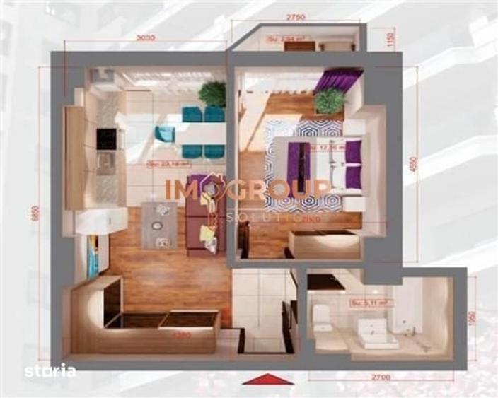 Apartament cu 2 camere în Central
