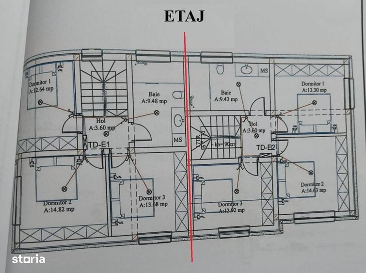 Casă cu 4 camere în Stana