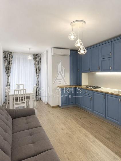 Apartament cu 2 camere semidecomandat, mobilat în Soarelui