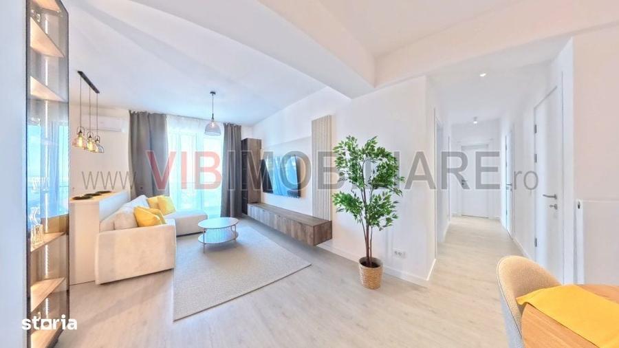Apartament cu 3 camere, mobilat în Străulești