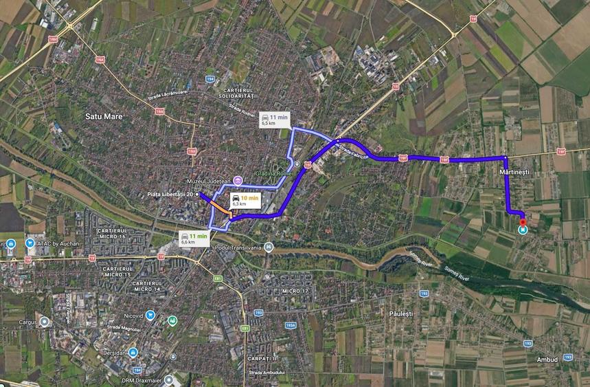 Teren de 625 mp, în Mărtinești