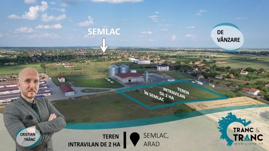 Teren Construcții intravilan de 19895 mp, în Semlac