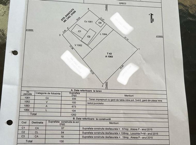 Casă cu 4 camere în Greci