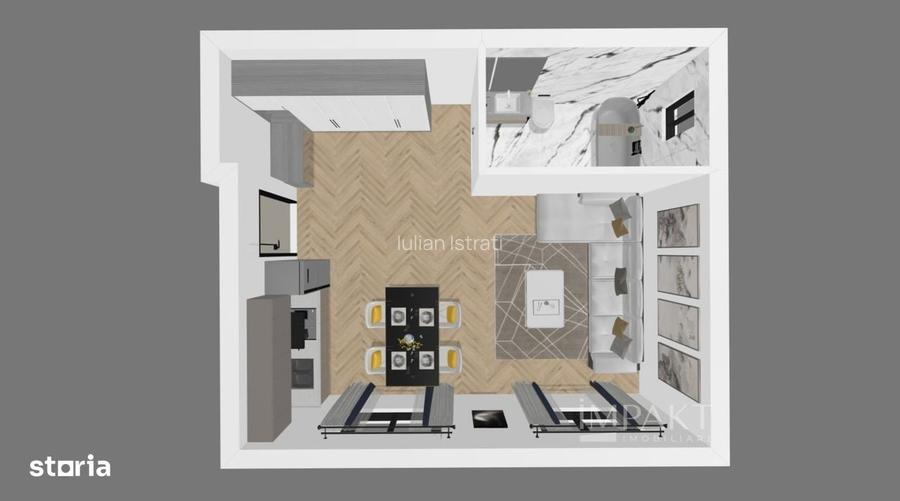 Studio 32 mp | Bloc Nou | Ideal Investitie | Floresti