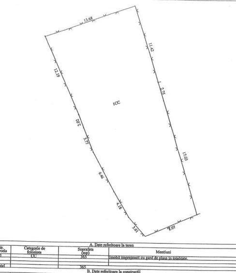 Teren Construcții intravilan de 365 mp, în E3