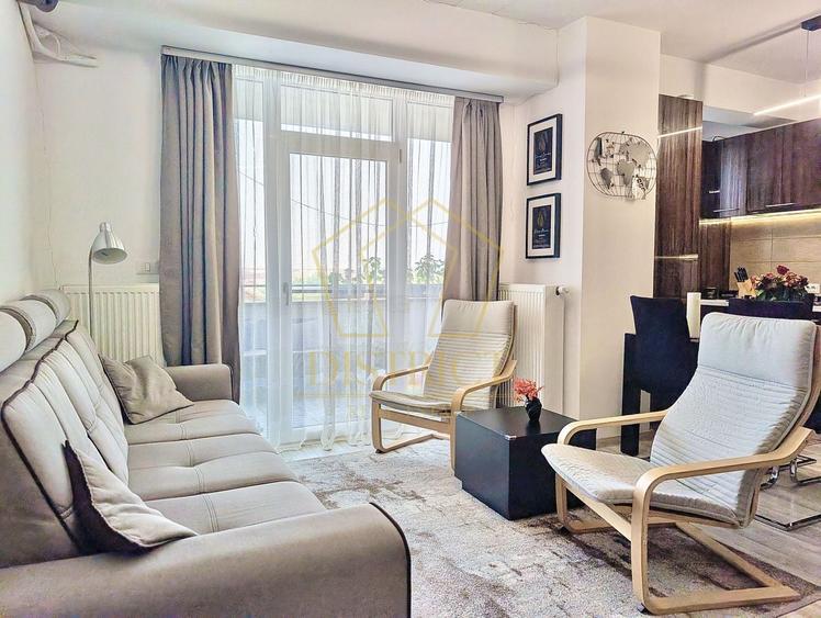 Apartament cu 3 camere semidecomandat, mobilat în Girocului