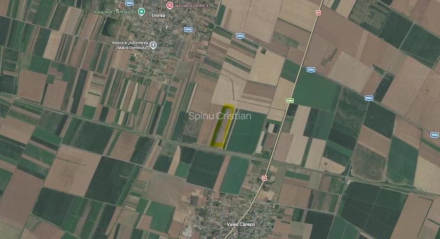 de vanzare teren agricol 11 ha compacte cu iesire la canal