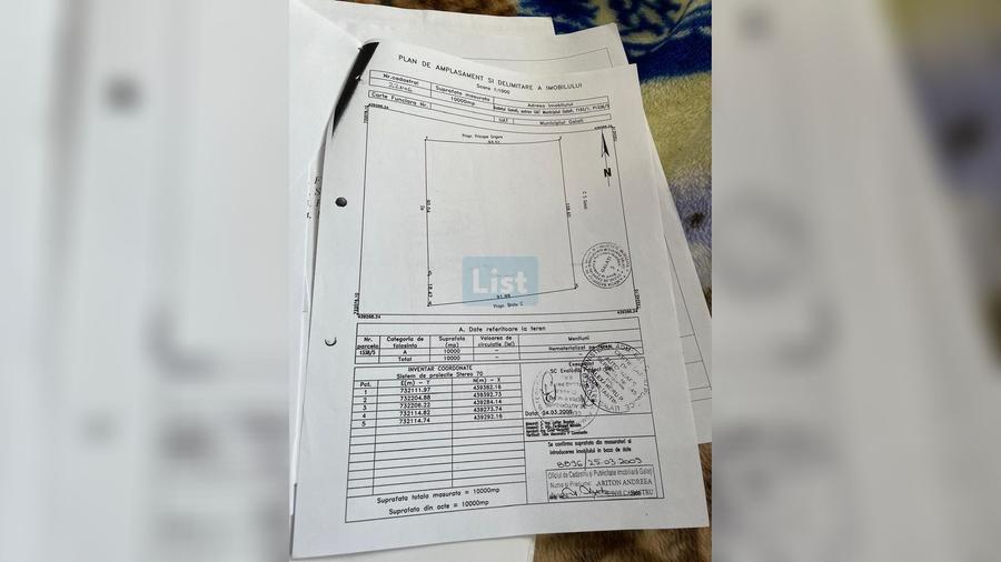 Teren extravilan de 37428 mp, în Exterior Sud