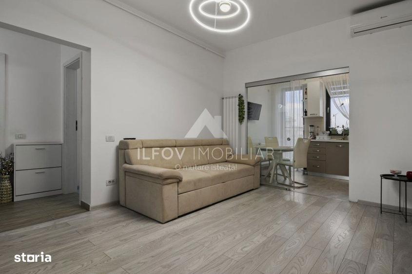 Apartament cu 2 camere, mobilat în Tunari