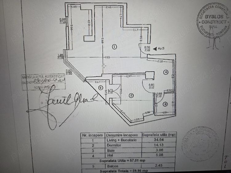 Floreasca, Barbu Vacarescu,Verdi, apartament 2 camere, complet - 2