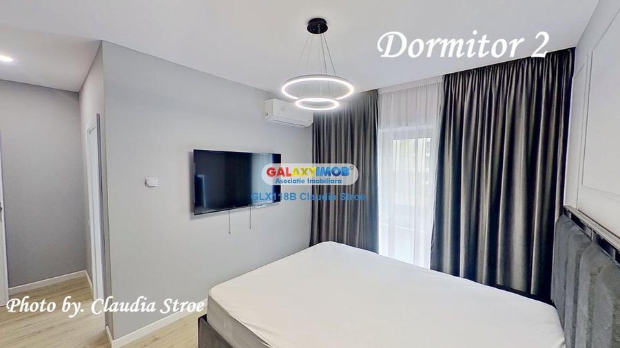 Apartament cu 3 camere semidecomandat, mobilat în Pipera