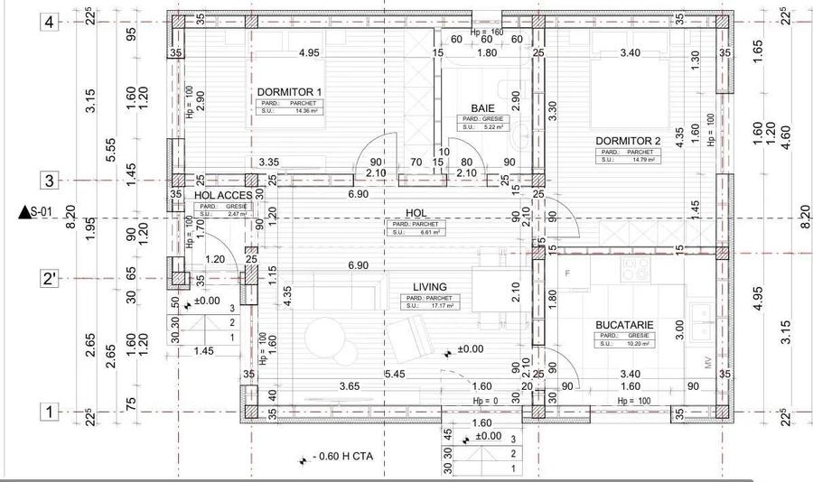 Casa cu incalzire in pardoseala - TVA inclus - Clinceni - 1