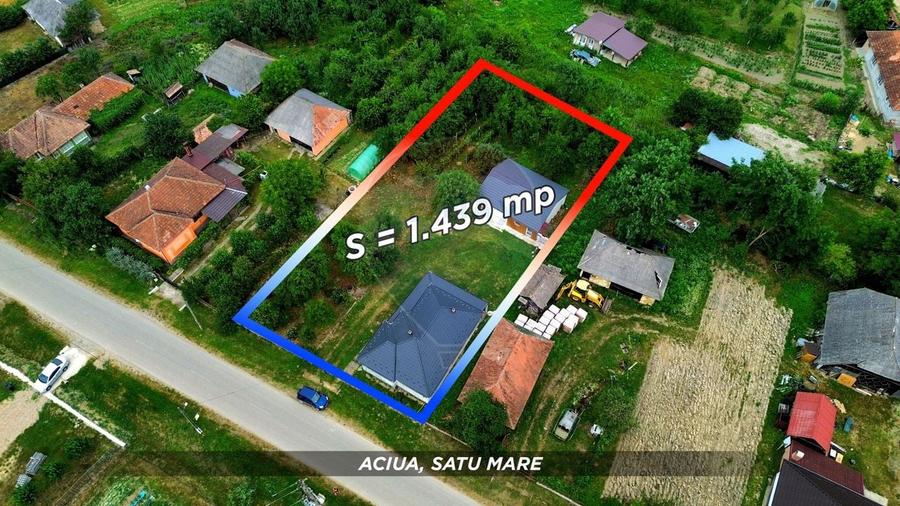 Casă individuală cu 3 camere cu Teren 1500 Mp în Aciua
