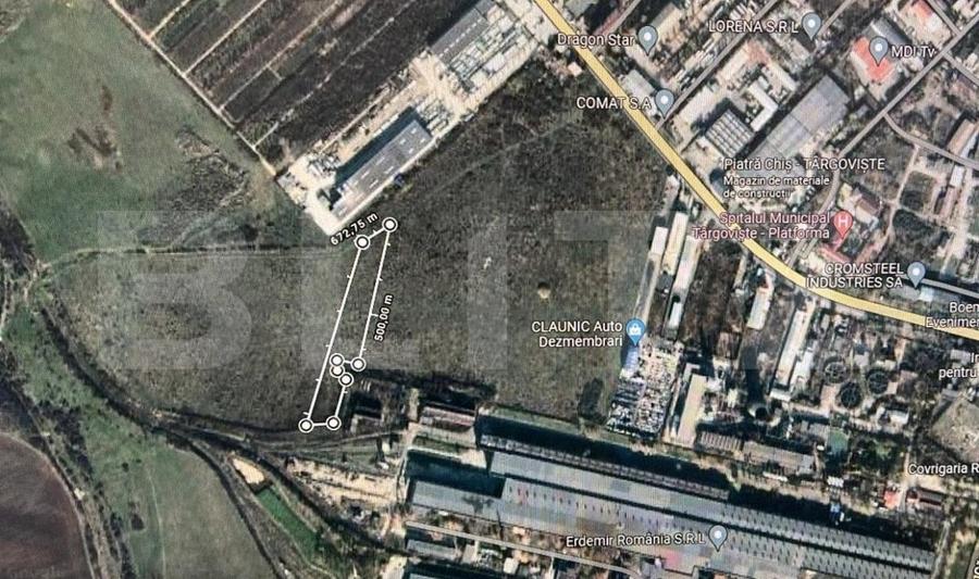 Teren Construcții intravilan de 7500 mp, în Industrială