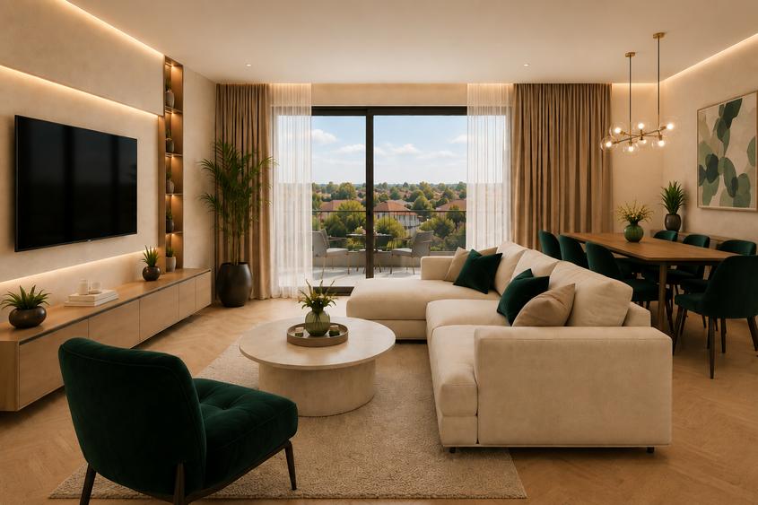Apartament cu 2 camere decomandat în Muncii