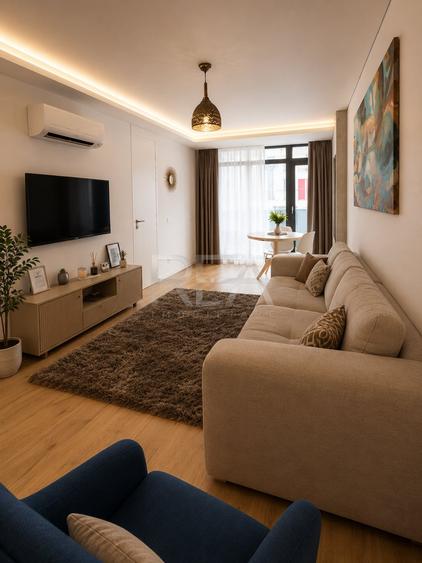 Apartament cu 2 camere semidecomandat, mobilat în Floreasca