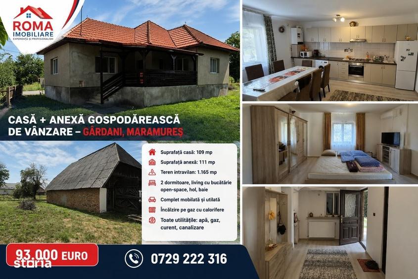 Casă cu 3 camere în Gârdani