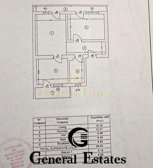 Apartament cu 2 camere semidecomandat, mobilat în Moara de Vânt