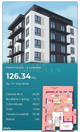 Apartament cu 4 camere în Central