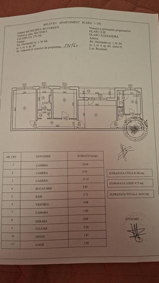 Apartament semidecomandat în Gorjului
