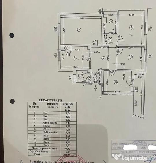 Proprietate generoasa pt. birouri sau locuit,etaj 1,Tribunalul Vechi - 4