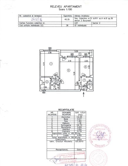 Apartament cu 2 camere semidecomandat în Doamna Ghica