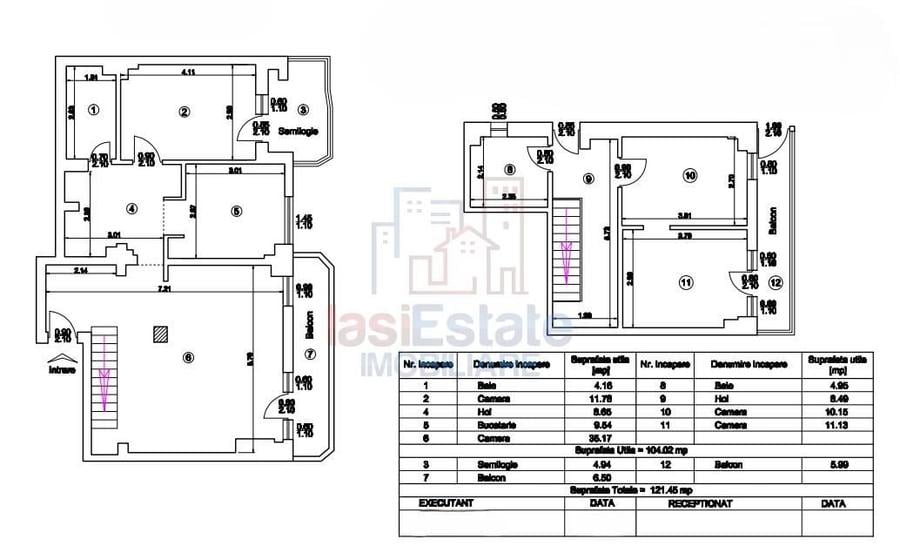 Apartament cu 4 camere decomandat în Tudor Vladimirescu