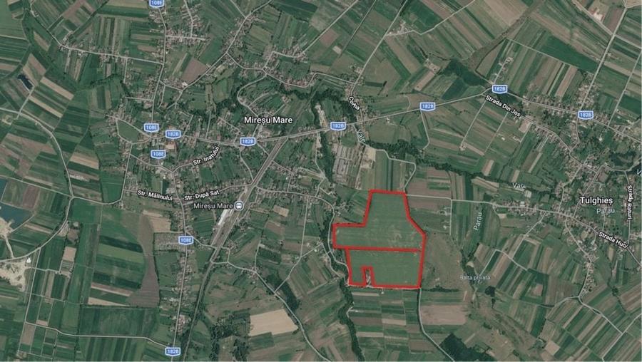 Teren 21,4 ha comasat, 2,5 ha intravilan - Miresu Mare - 3