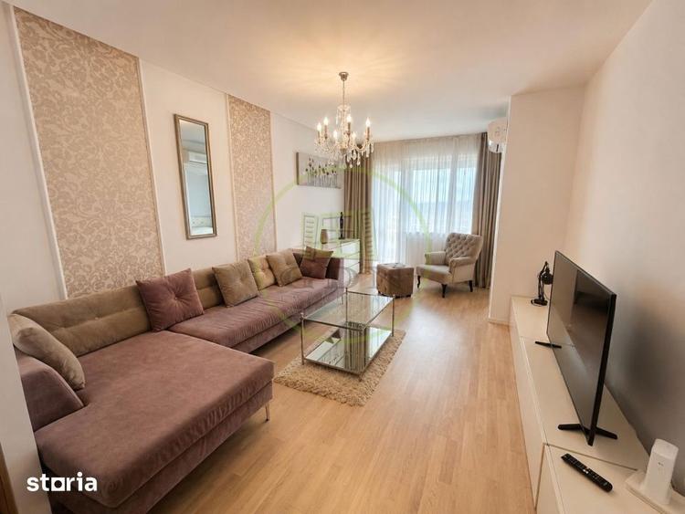 Apartament cu 2 camere semidecomandat, mobilat în Nord