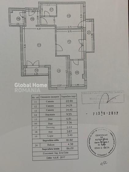 Apartament cu 3 camere semidecomandat, mobilat în Băneasa