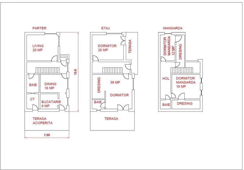 Duplex cu 7 camere cu Canalizare în Câmpinița