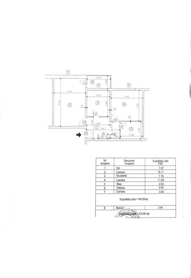 Apartament cu 2 camere decomandat în Cantacuzino