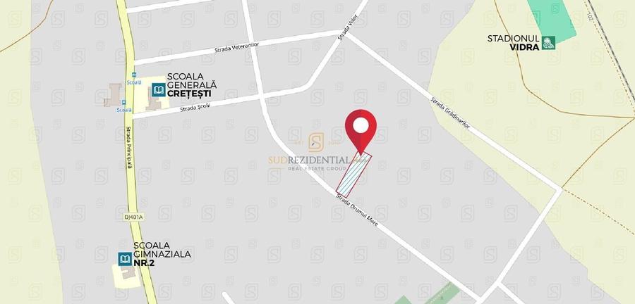 Teren Construcții intravilan de 2826 mp, în Vidra