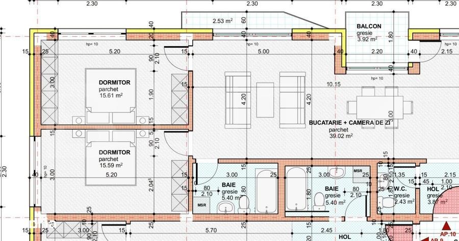 Apartament 3 camere, 82mp, bloc nou, zona Giulia - 3
