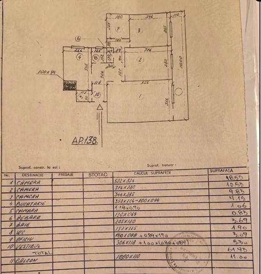 Apartament cu 3 camere decomandat în Drumul Taberei