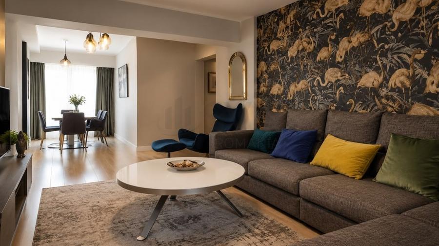 Apartament cu 4 camere decomandat, mobilat în Calea Victoriei