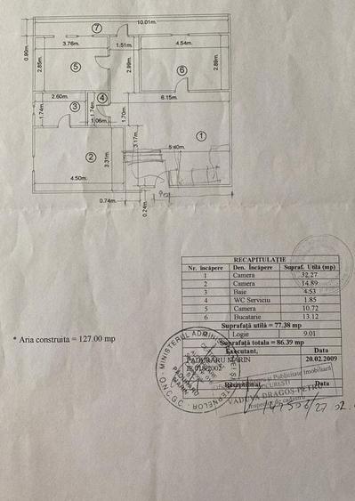 Apartament cu 3 camere, mobilat în Domenii
