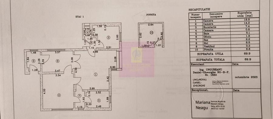 Apartament cu 2 camere decomandat în Foișorul de Foc