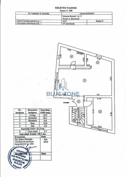 Casă cu Teren 180 Mp în Tineretului