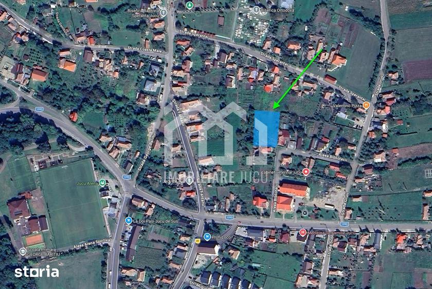 Teren de 1753 mp, în Jucu