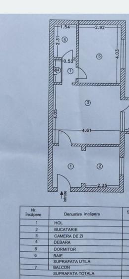 Apartament cu 2 camere semidecomandat în Teilor